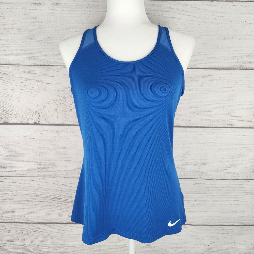 Nike Dri-Fit Roya Blue Mesh Racerback Tank Top